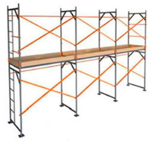 Andaime com Guarda Corpo em X