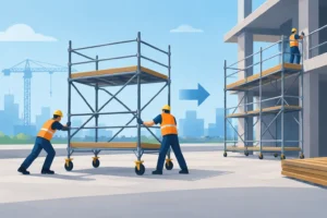 Remanejamento de Andaimes sem Parar a Obra