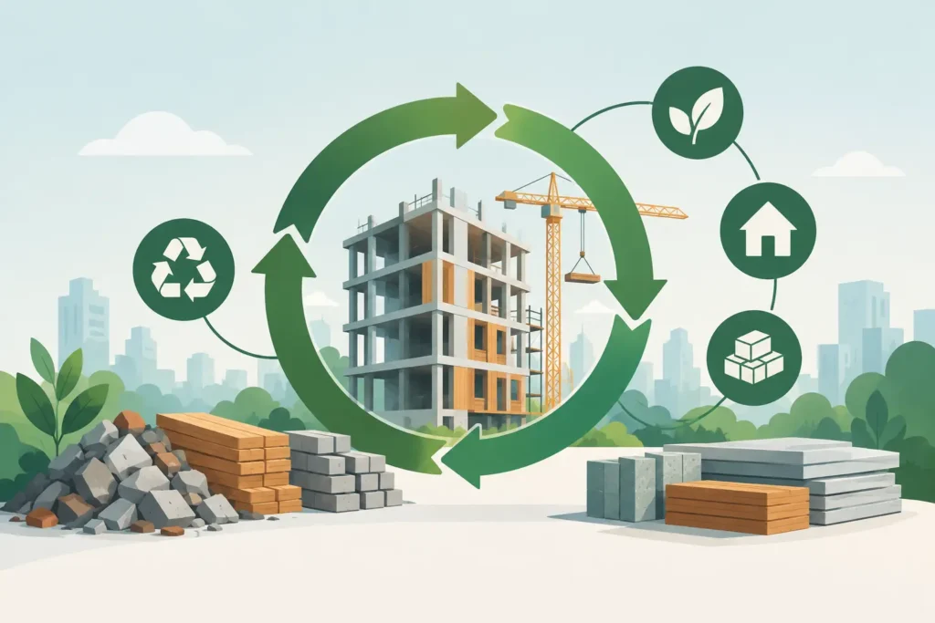 Economia circular na construção: menos desperdício